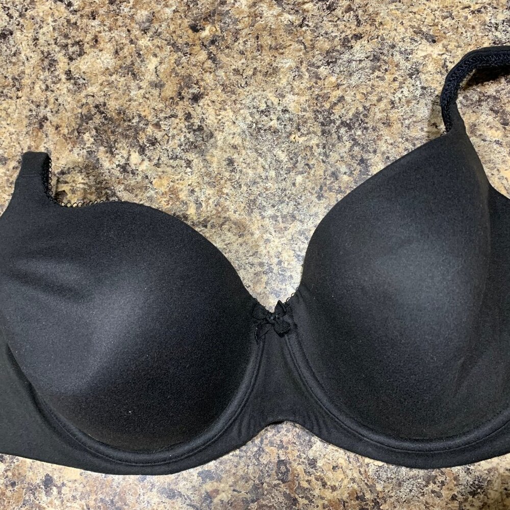Victoria Secret Body By Victoria lined demi/bra, 36DD, VS pink/black bag/tote - Picture 2 of 4